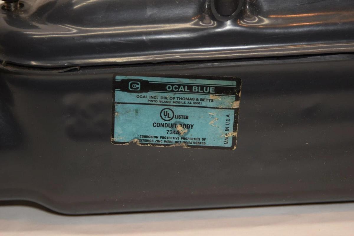 (NEW) THOMAS & BETTS OCAL Blue 8466538 734A 1-1/2" Coated Conduit Body Tee