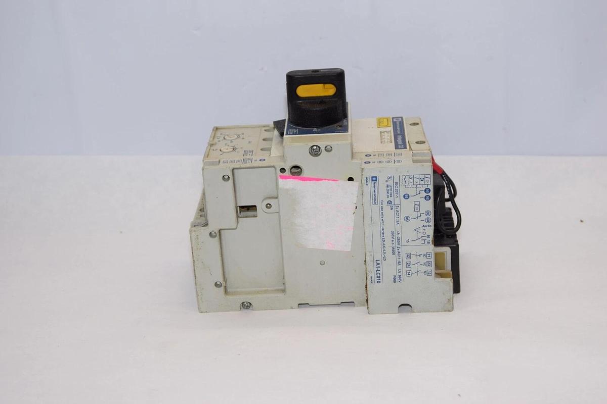 Used TELEMECANIQUE LD4-LC130 With LB1-LC03L13 Motor Starter LA1-LC010 Contact *Crack*