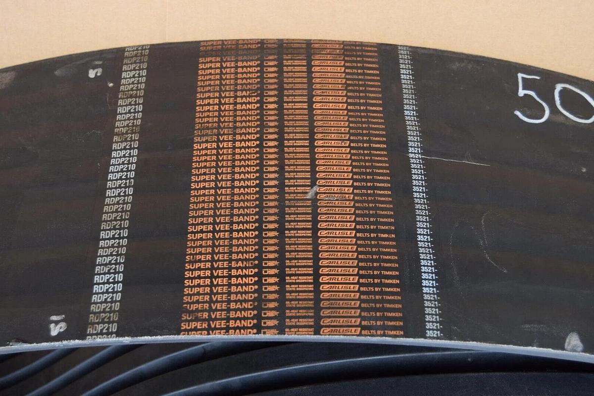 Timken Carlisle Super Vee-Band V Belt RDP210 RDP210-7 7 Band Rib (NEW)