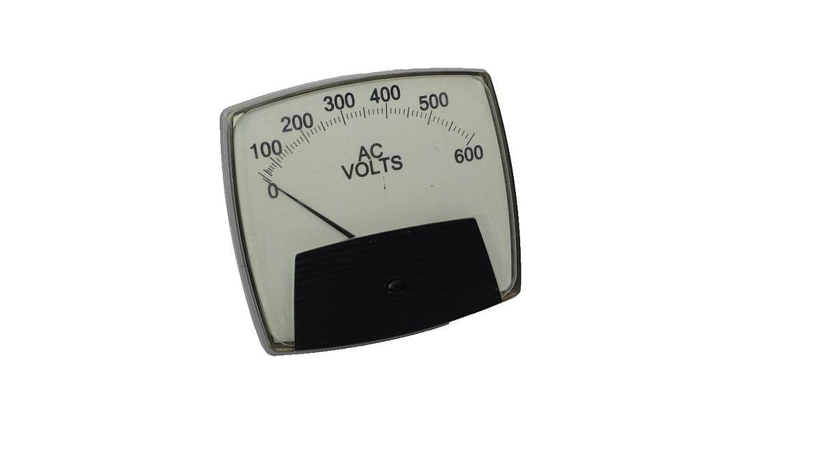 Used Yokogawa Panel Meter 0-600Vac 250444PZSJ , 250-444-PZSJ , Vintage