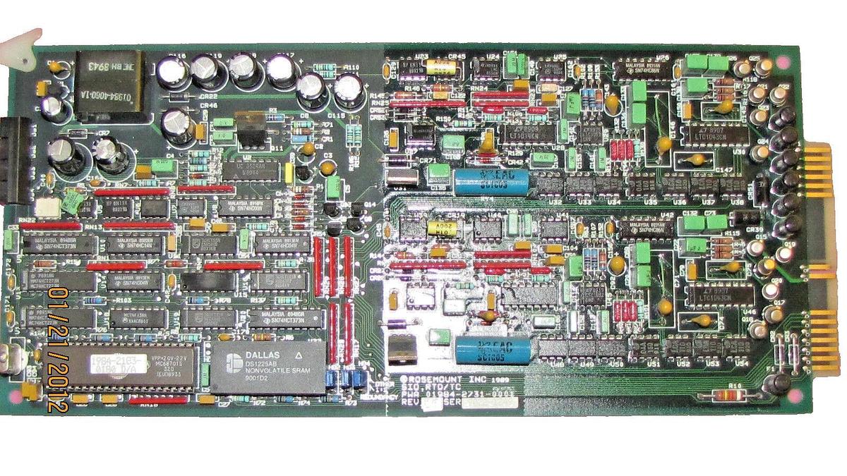 Used ROSEMOUNT CIRCUIT BOARD CARD 01984-2731-0001 0198427310001 SER.9022-1249