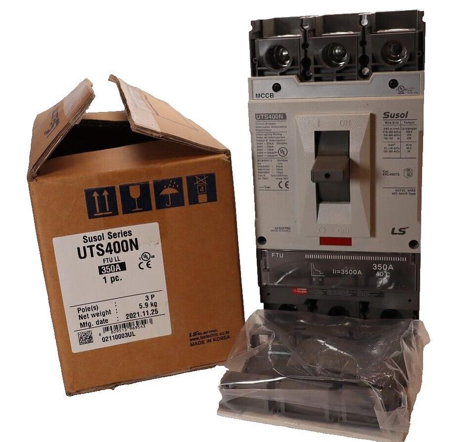 LS Electric Susol Circuit Breaker MCCB UTS400N-FTU-LL 350A 350 Amp 3p 3ph NEW