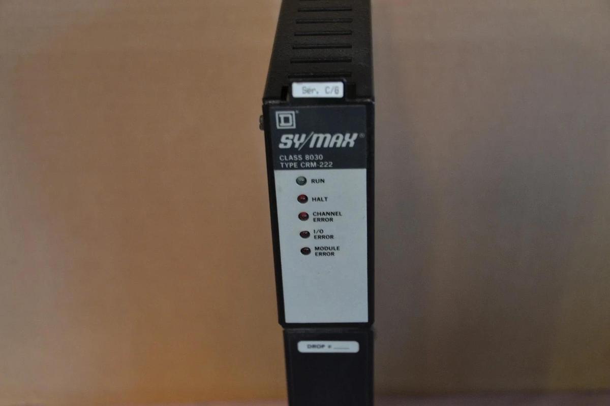 Used SQUARE D SY/MAX 8030 CRM-222R SERIES C/G 30608-550 5VDC REMOTE INTERFACE MODULE