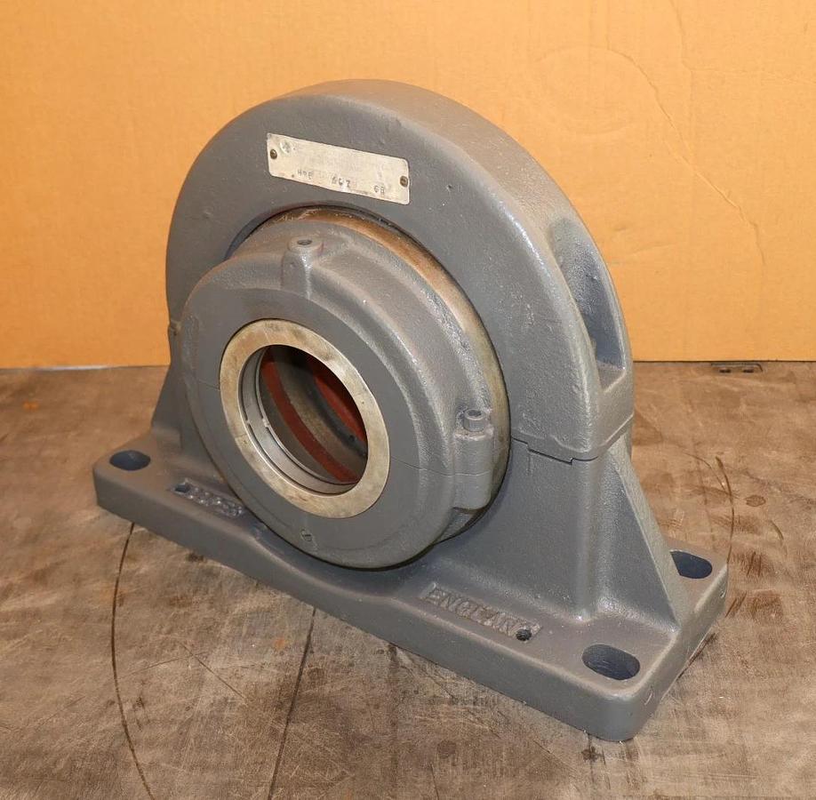 Refurbished Cooper Pillow Block Bearing Split Roller 4-Bolt HSP4071GR HSP407GR 4-7/16 REFURB