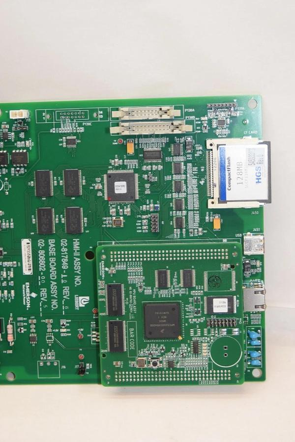 (NEW) EMERSON / LIEBERT 02-817849-10 Rev 6 02-806802-00 Rev 5 HMI-II Assy Board