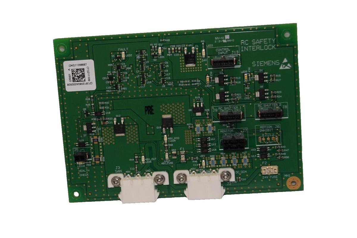 Used SIEMENS 11356687 , 812080A000508 Safety Interlock RC Board Card *No Conn Cover*
