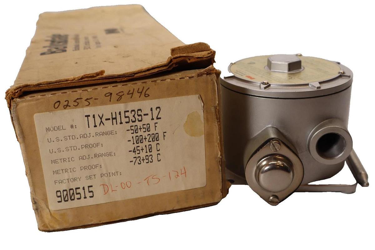 Barksdale T1X-H153S-12 10A 125V Gold Line Temperature Switch (New)