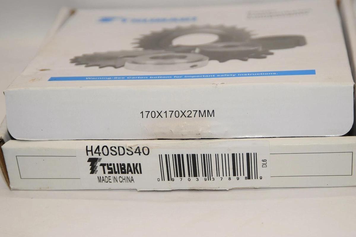 (NEW) TSUBAKI H40SDS40 170 x 170 x 27mm 40 Teeth Sprocket