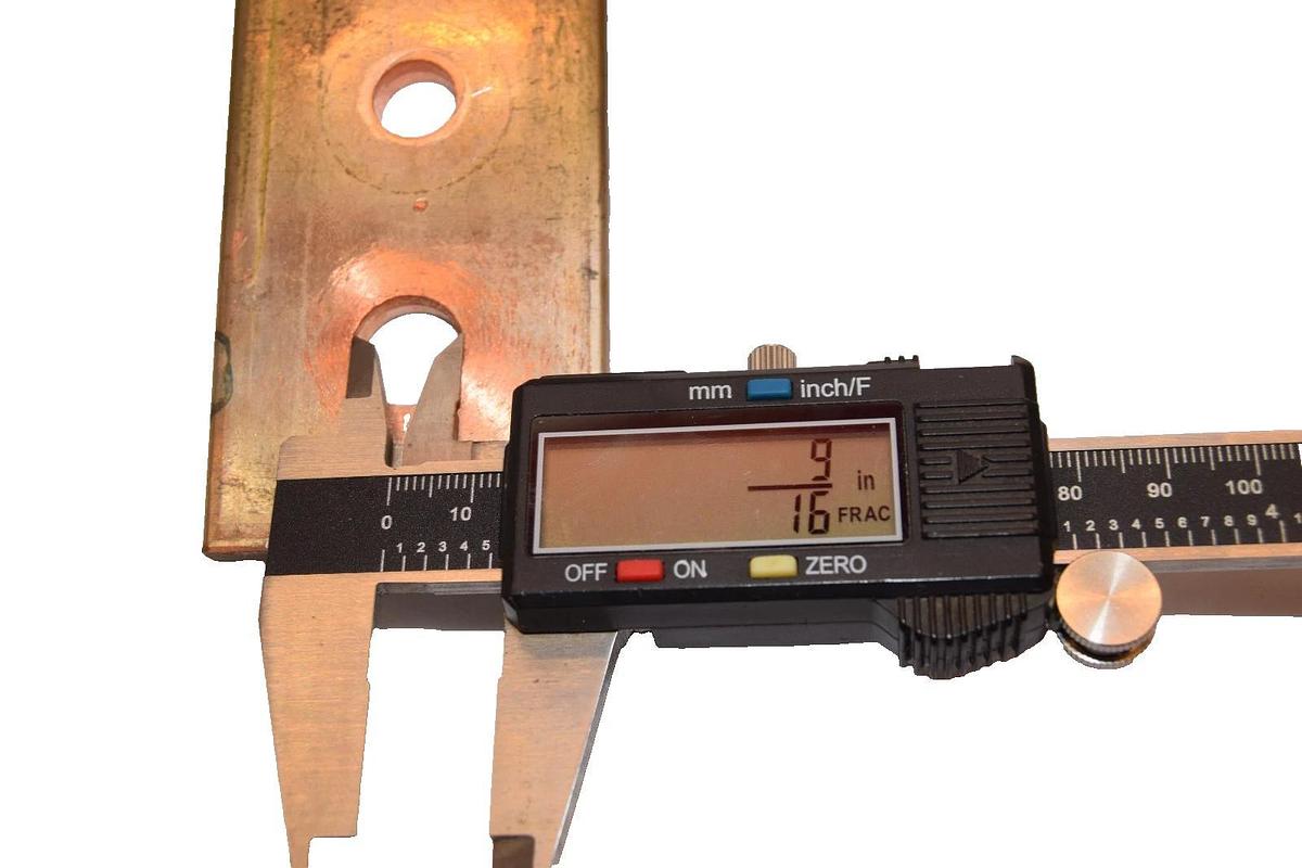 Used (Lot of 3) 5-1/2"x2"x3-1/4" 90 Deg. Solid Copper Buss Bar for Breaker/ Contactor