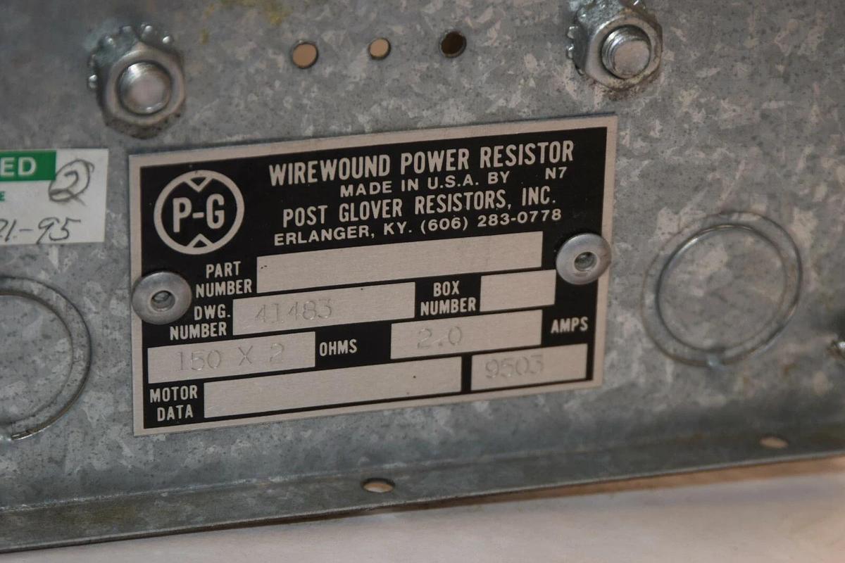 (NEW) POST GLOVER RESISTORS 150 Ω x 2 150x2 2Amps Wirewound Power Resistor