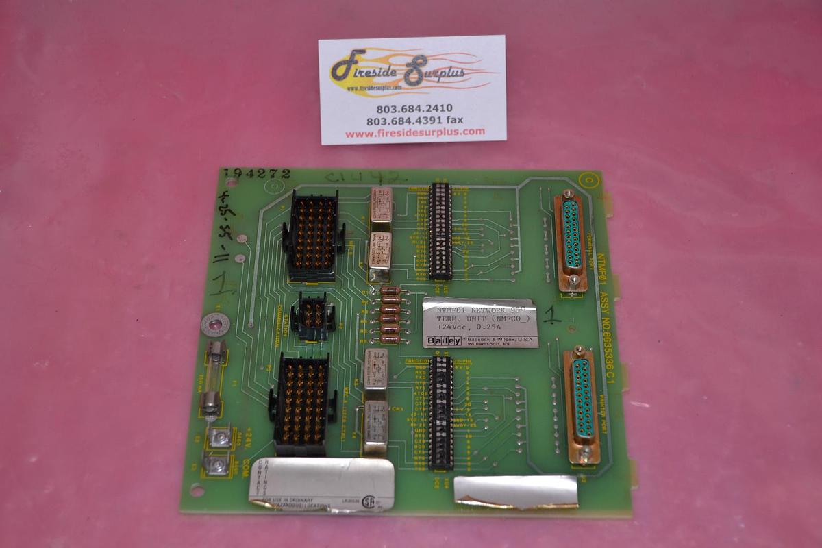 Used BAILEY CONTROLS CIRCUIT BOARD CARD NTMF01 NETWORK 90 6635336C1