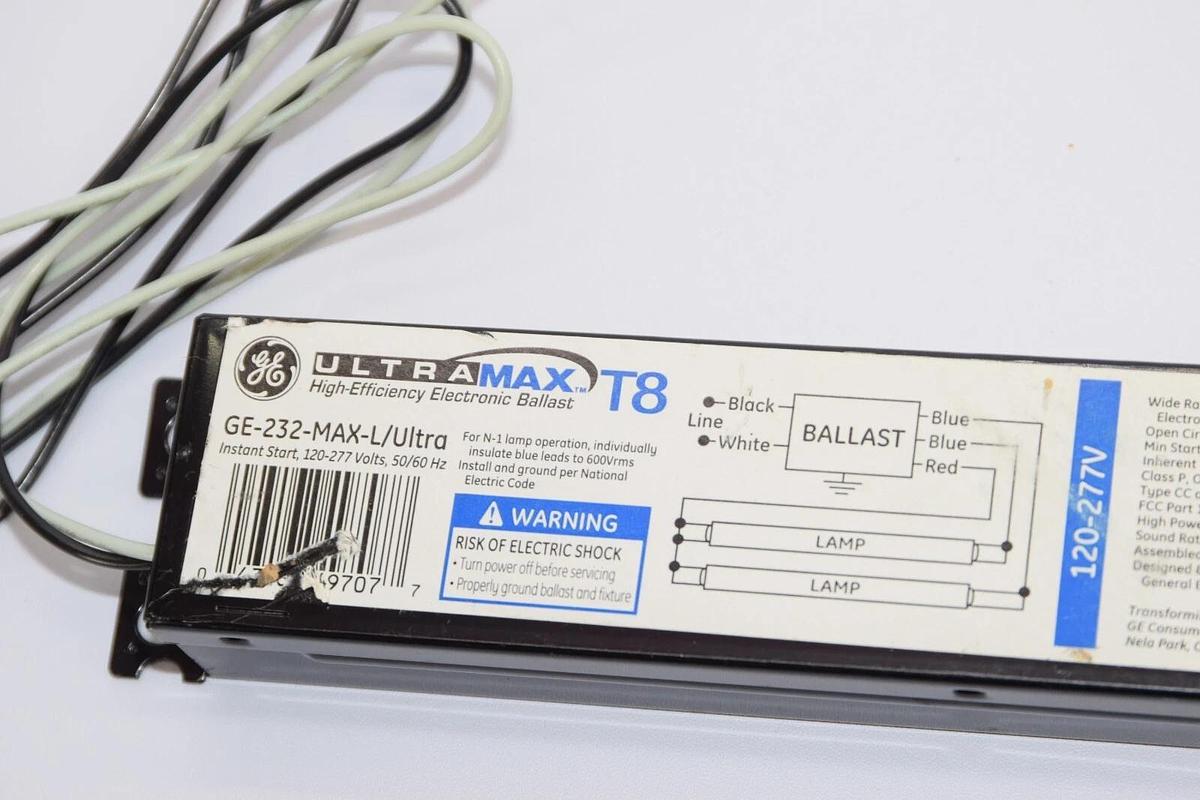 (NEW) GE GENERAL ELECTRIC GE-232-MAX-L/Ultra High-Efficiency Electronic Ballast