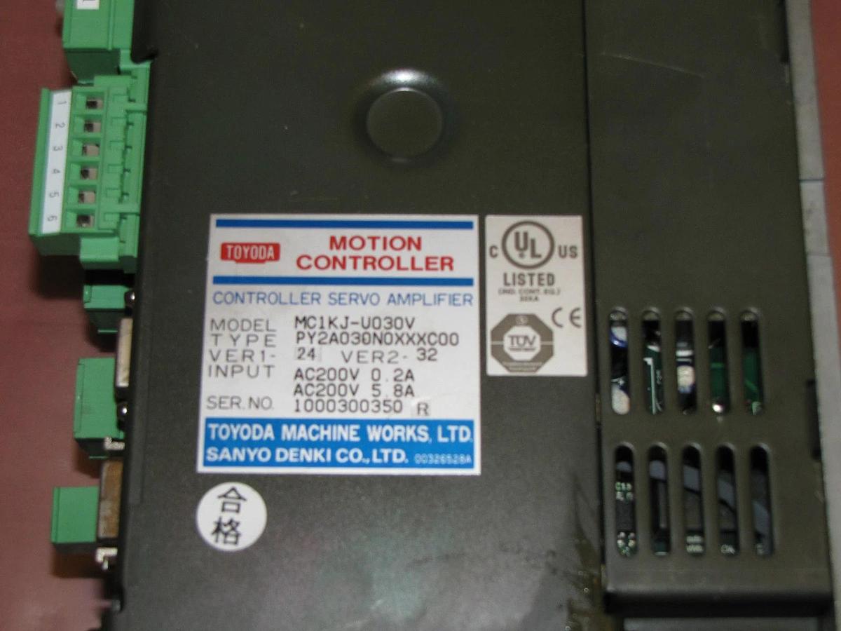 Used Toyoda Servo Amplifier Motion Controller MC1KJ-U030V MC1KJUO30V DRIVE 200VAC