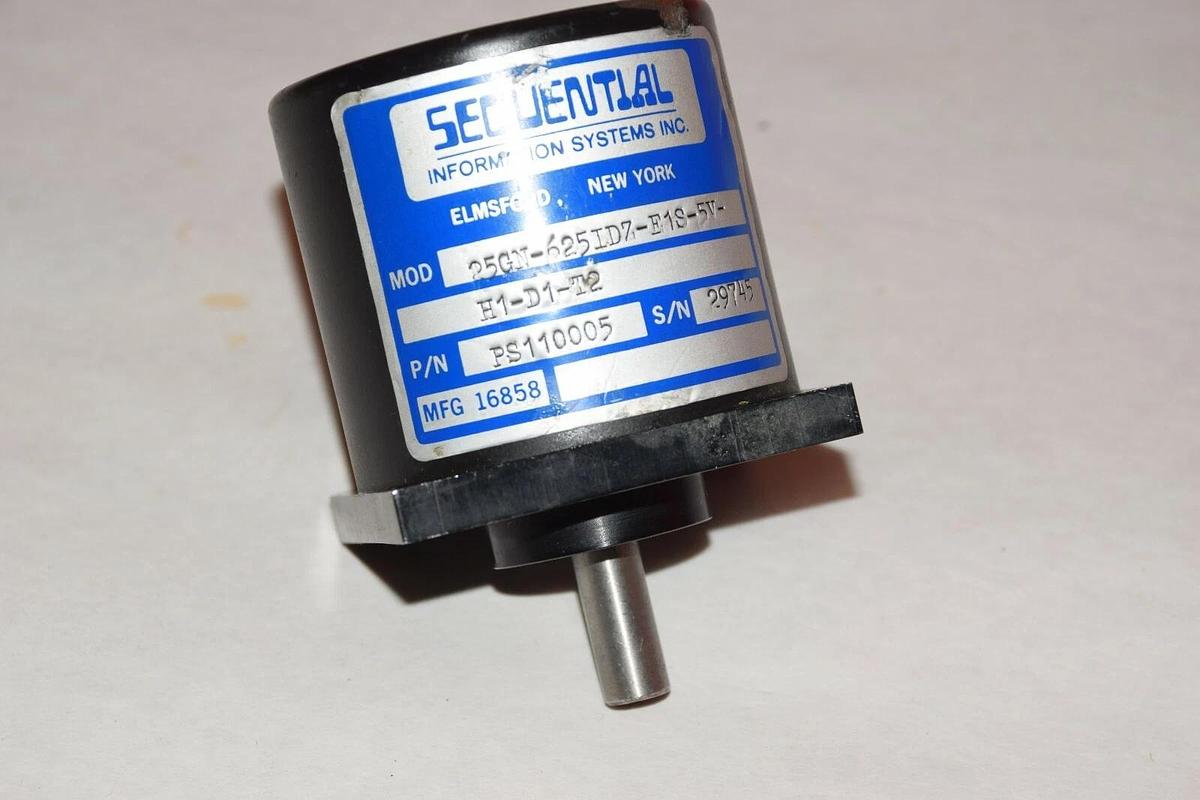 Used SEQUENTIAL Shaft Encoder PS110005 , 25GN-625IDZ-E1S-5V-H1-D1-T2