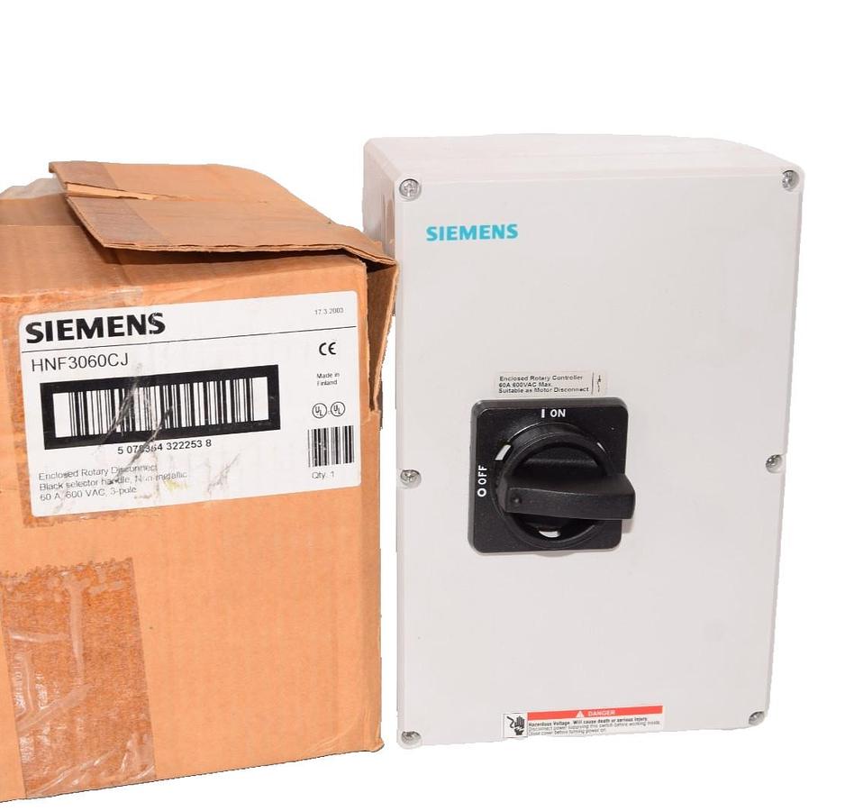 Siemens Enclosed Rotary Disconnect Switch Controller HNF3060CJ 60A 3P 60 Amp NEW