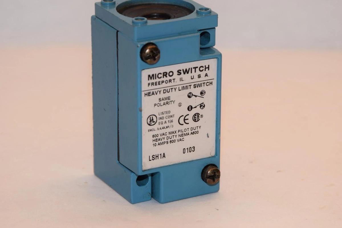 Used MICRO SWITCH LSH1A 10A 600Vac Heavy Duty Limit Switch