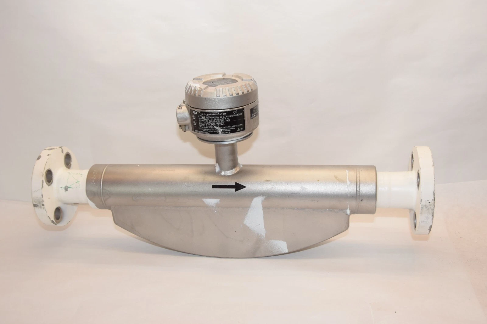Used ABB CoriolisMater FCB330-F1A2025R0A6A1A1Y0Y0Y 1" Mass Flow Meter