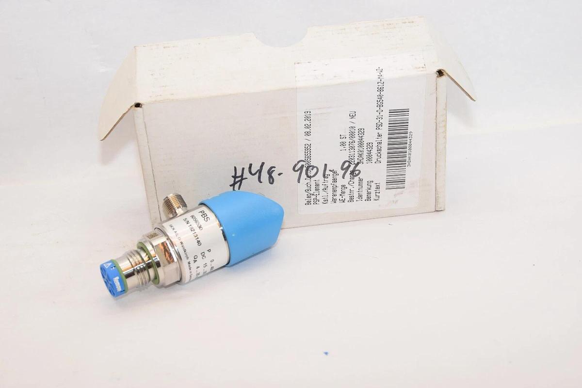 SICK PBS 6056530  0-400 bar 15-35V 0.4A 4-20mA Pressure Sensor (New)