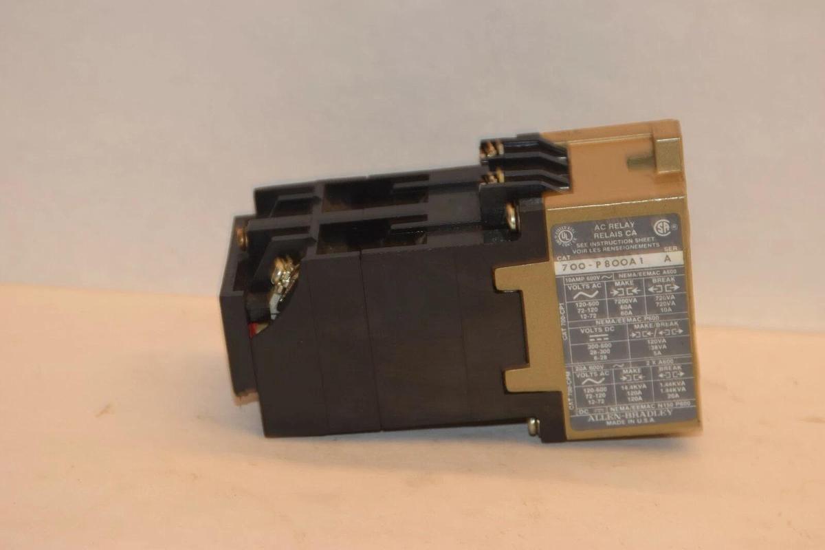 Used ALLEN BRADLEY 700-P800A1  700P800A1 Series A 115-120V Direct Drive Relay