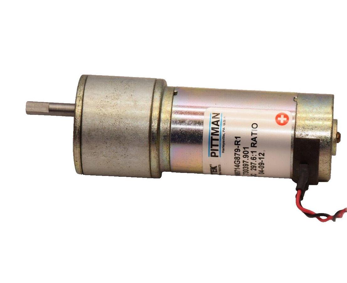 Used AMETEK GM8714G879-R1 24Vdc 297.6:1 Ratio Gear Motor