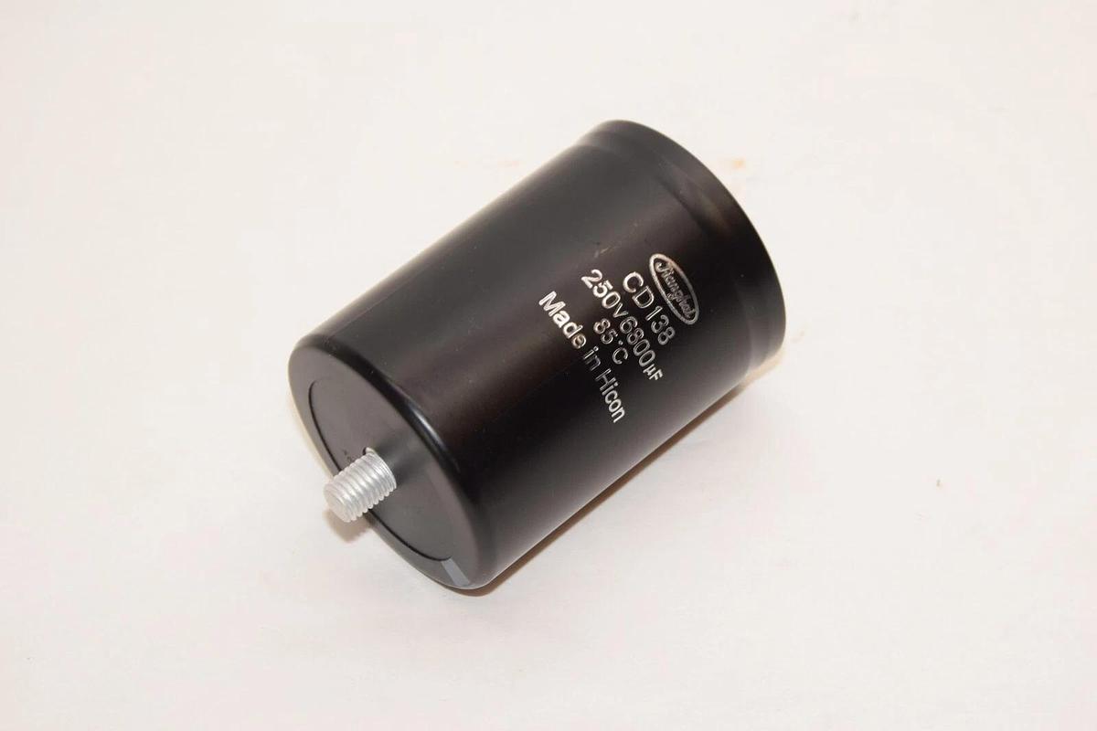 Used JIANGHAI CD138 250V 6800uF 85°C Capacitor