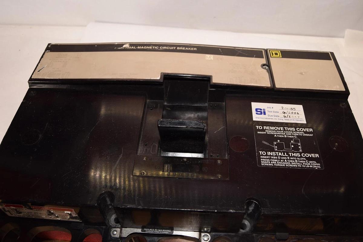 Used Square D NCL 1200A Breaker NCP361200 Ser 2 1200 Amp 3p 600vac