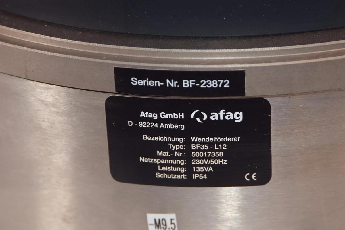 Used AFAG D-92224 Amberg BF35-L12 BF35L12 230v 135va Labratory Vibrator Bowl Feeder