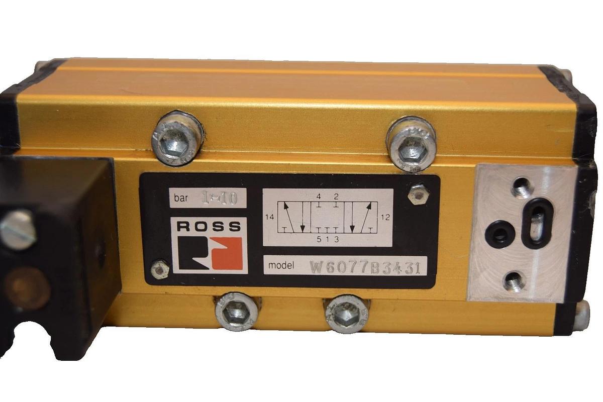 Used Ross W6077B3431 1-10Bar Pneumatic Solenoid Valve