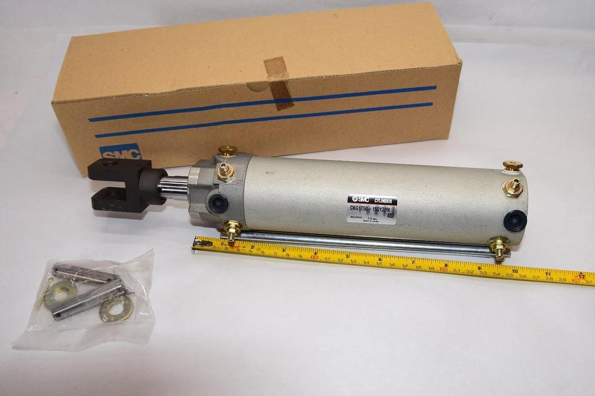 (NEW) SMC CKG1T50-150Y2PN 1.0MPa Clamp Cylinder