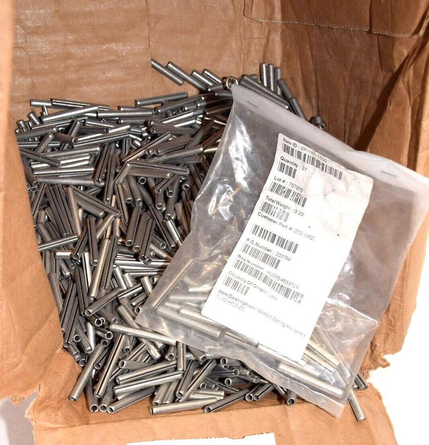 (NEW-Approx. 1800)  SP-187-1500 1-1/2" Long 3/16" Slotted Spring Pin Roll Pin