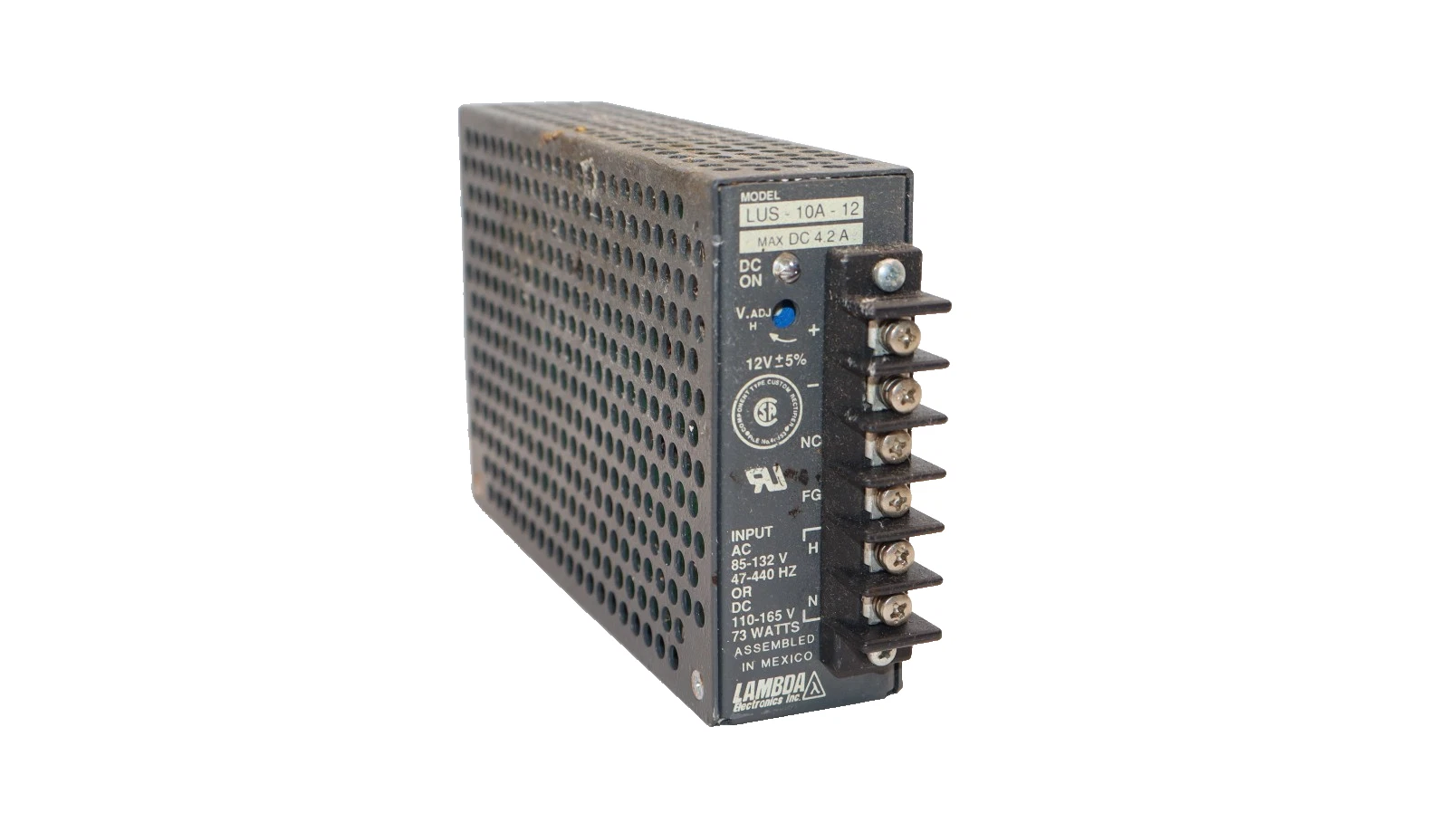 Used Lambda Elctronics Inc. LUS-10A-12 4.2A Power Supply