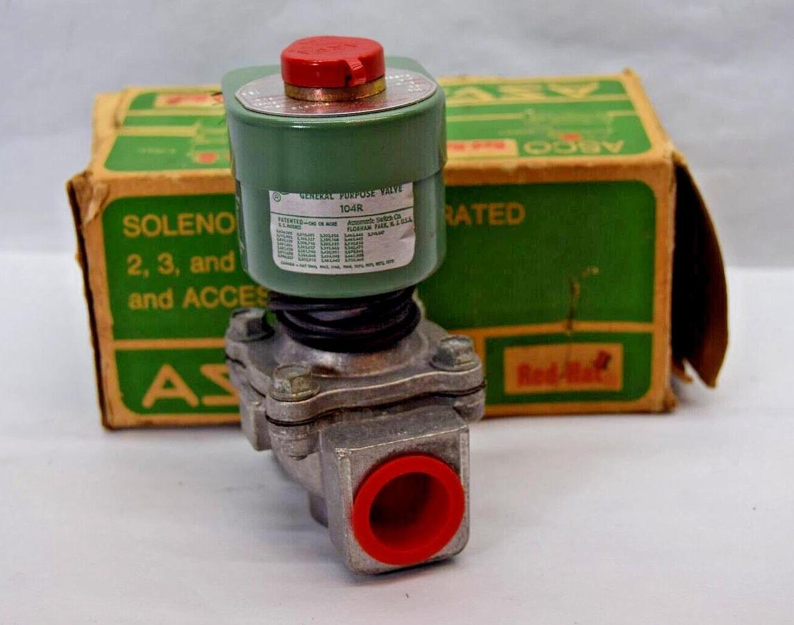 ASCO Solenoid Valve 821533 2NO 110/120v 3/4" 125psi (NEW)