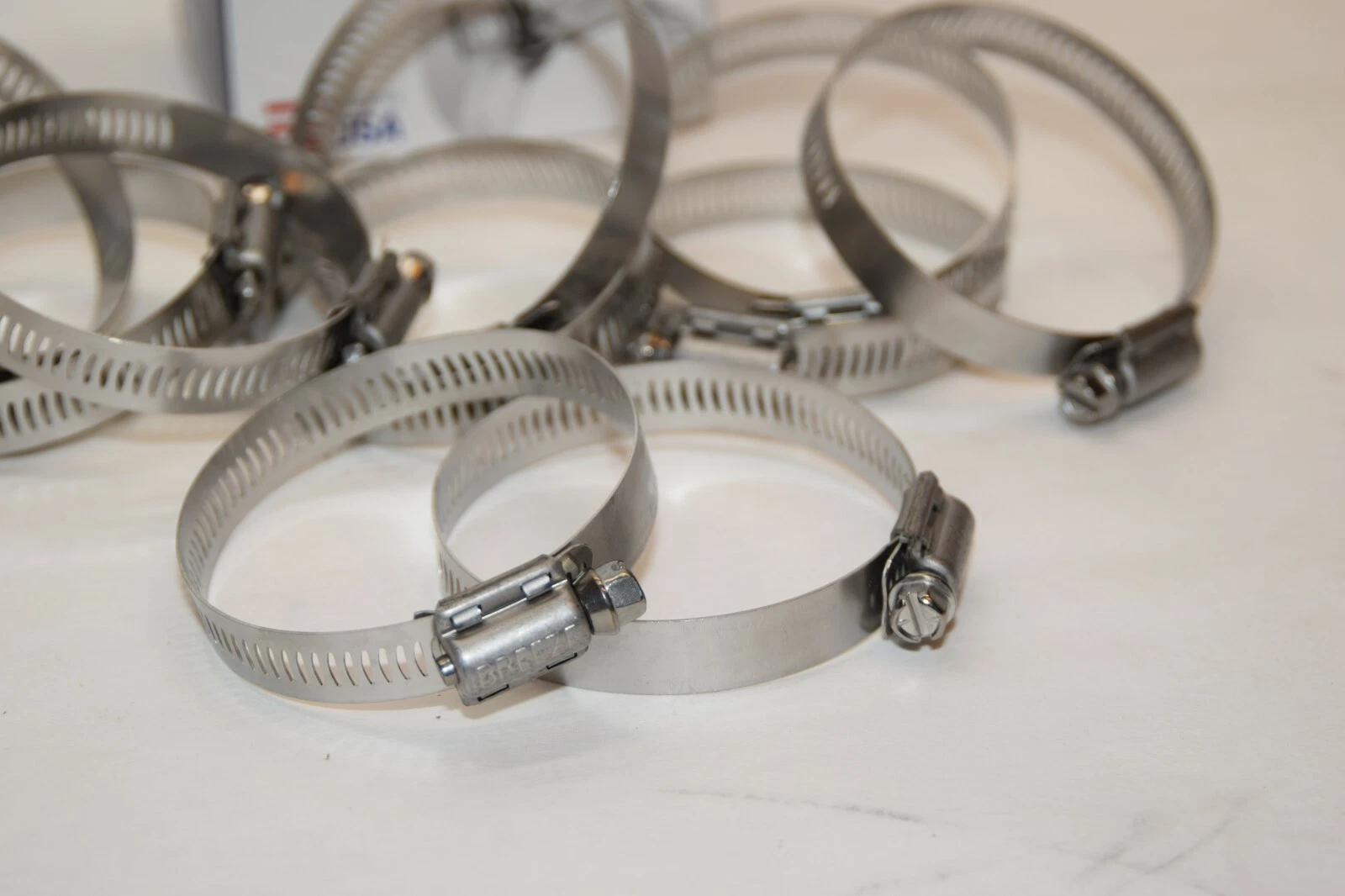 BREEZE  Stainless Hose Clamps 64036 1-13/16" - 2-3/4" 46-70mm (NEW - Box of 10)