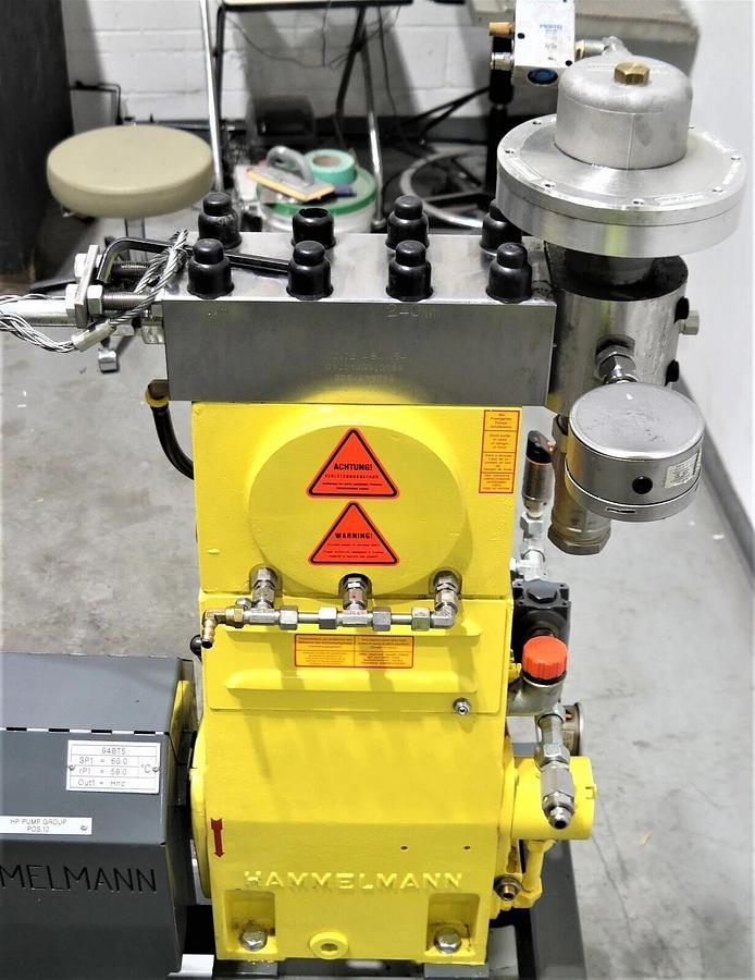 Used Hammelmann High Pressure Pump Unit 85.00072.2291 58kW Motor Hydro jet