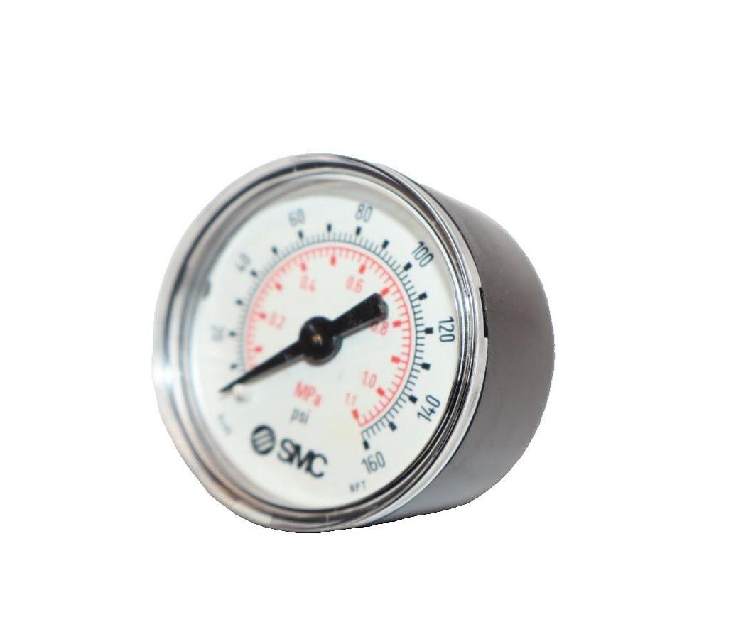 SMC 111.12 111.12.1.5 Pressure Gauge 1.5" Face 0-160psi 1/8"NPT CBM M5 (NEW)