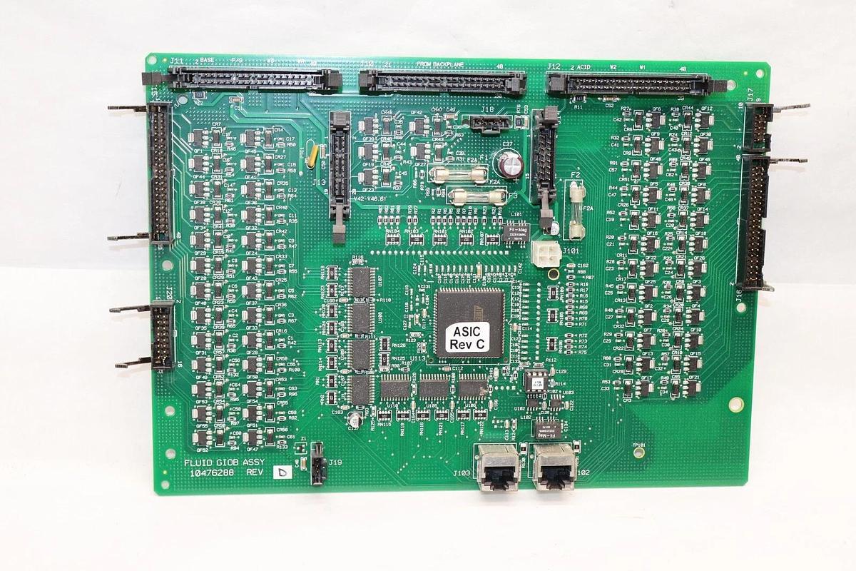 Used SIEMENS 10476288 Rev D PL07941613 Fluid Giob Assy Circuit Board /Card