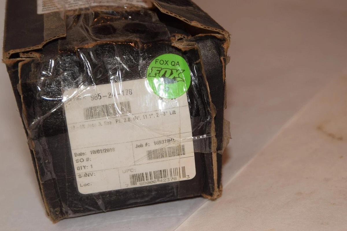 (NEW) FOX 985-24-178 2018+ Jeep 2-3" Lift JL Rear 2.0 Performance Shock