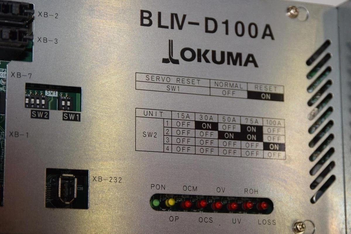 Used OKUMA BLIV-D100A B LIV-D100A BLIVD100A Servo Motor Drive Amplifier