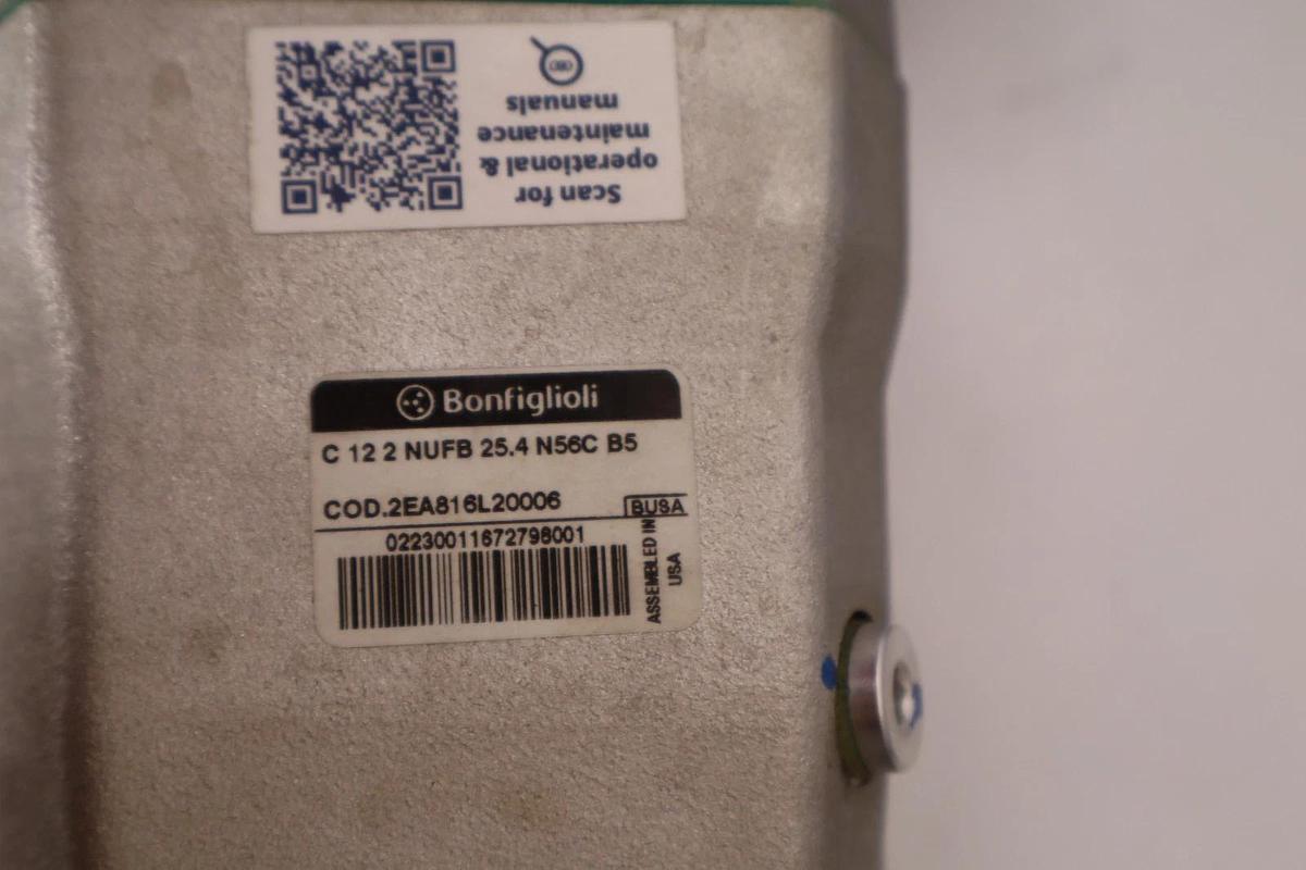 Bonfiglioli Gearbox Gear Box C 12 2 NUFB 25.4 N56C B5 COD.2EA816L20006  *NOS*