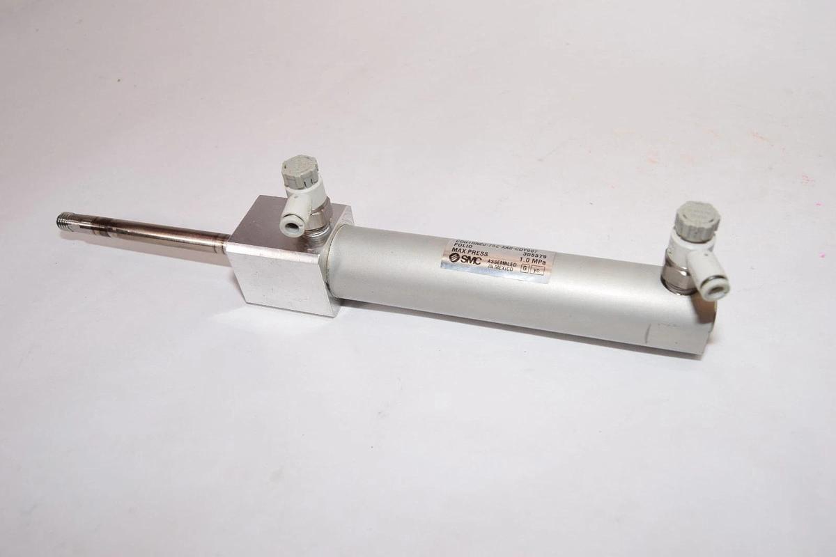 Used SMC Pneumatic Cylinder CDG1RN20-75Z-XA0-CDY007 CDG1RN2075ZXA0CDY007