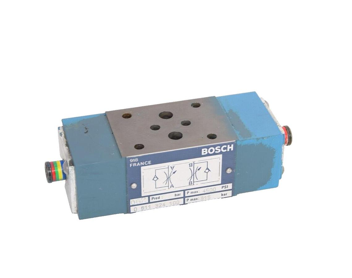 Used BOSCH 0 811 324 100 0811324100 4500psi 315 Bar Throttle Check Valve