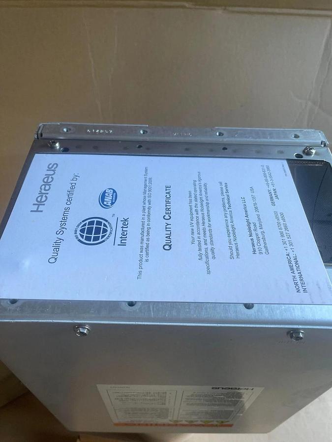 Heraeus UV Systems I251T UV Curing Light Lamp Fixture IRRADIATOR I25X (NEW)