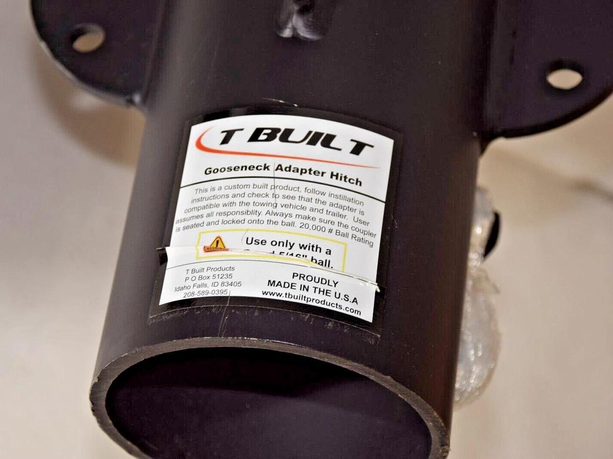 T-Built Tbuilt Hitch Adjustable 5th Wheel Gooseneck Adapter Hitch 12-17" ‎(NEW)