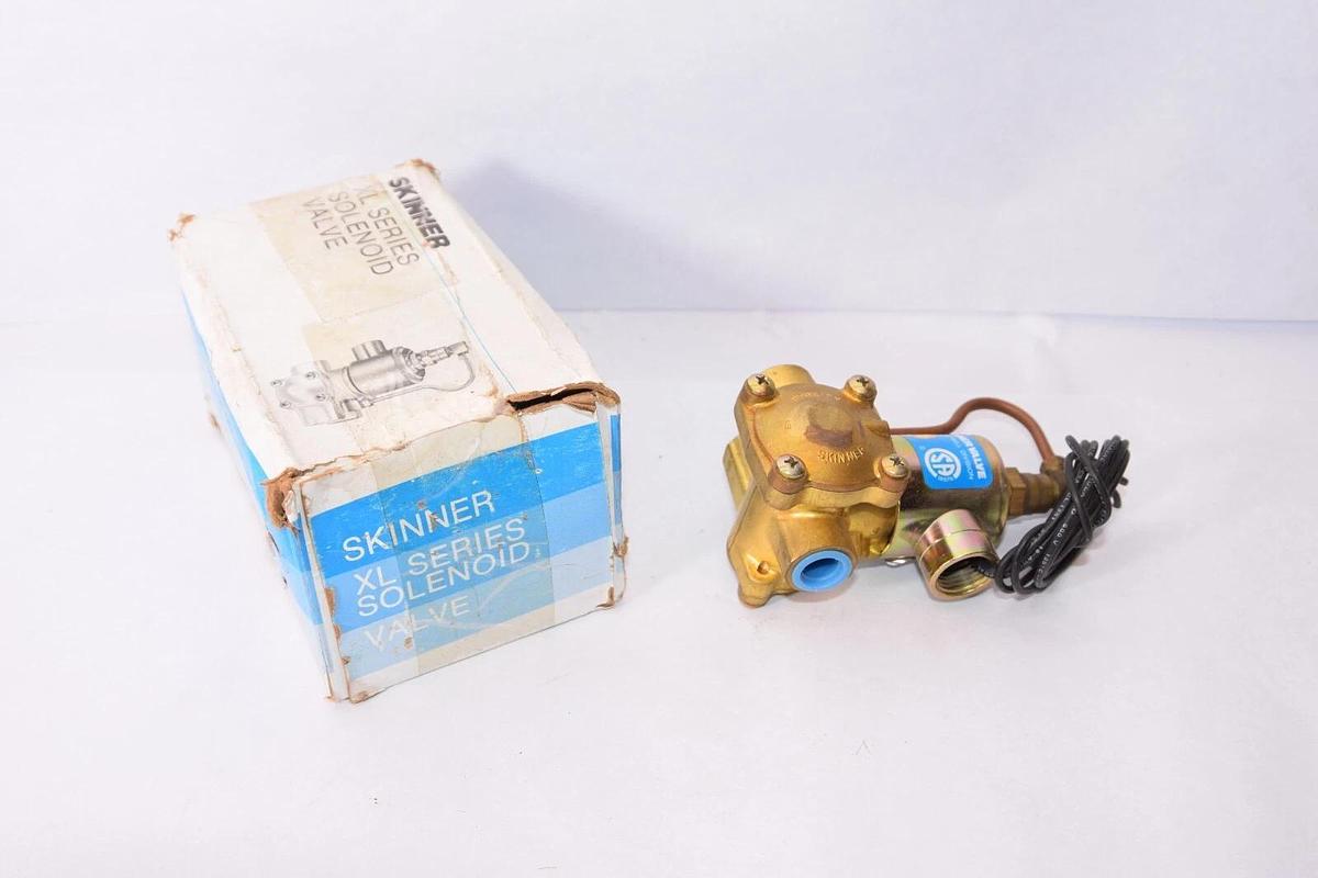(NEW) HONEYWELL / SKINNER LP5LB3150 Solenoid Valve 3-Way 120V 10-150 PSI 3/8"