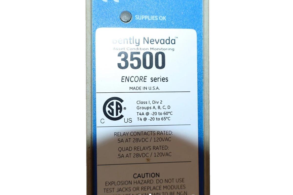 Bentley Nevada 3500/15E ENCORE Series Power Supply 28VDC 120VAC