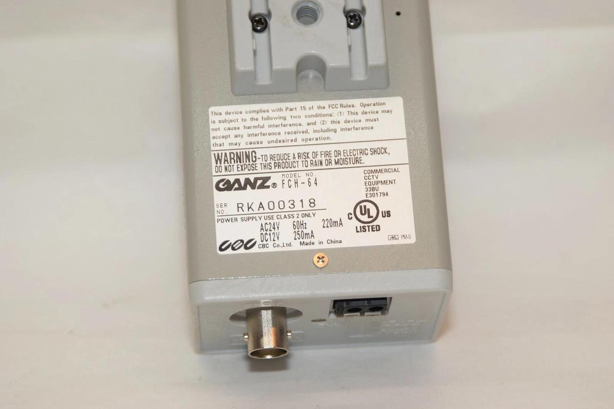 Used GANZ FCH-64 FCH64 Security Camera CCTV