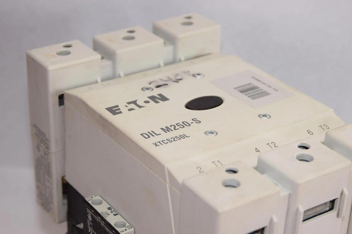 Used EATON DIL M250-S DILM250-S Contactor XTCS250L 110-120V Coil