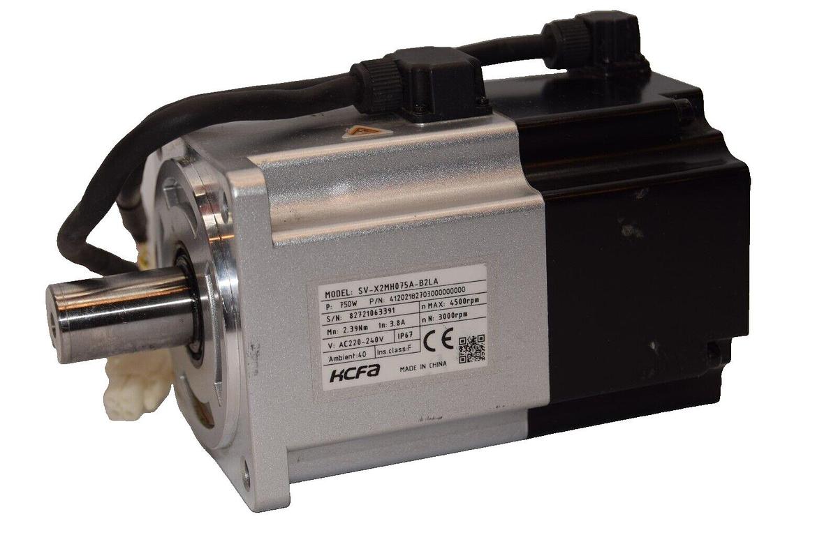 Used HCFA SV-X2MH075A-B2LA , 41202182703000000000 3.8A 4500/30000rpm  Servo Motor