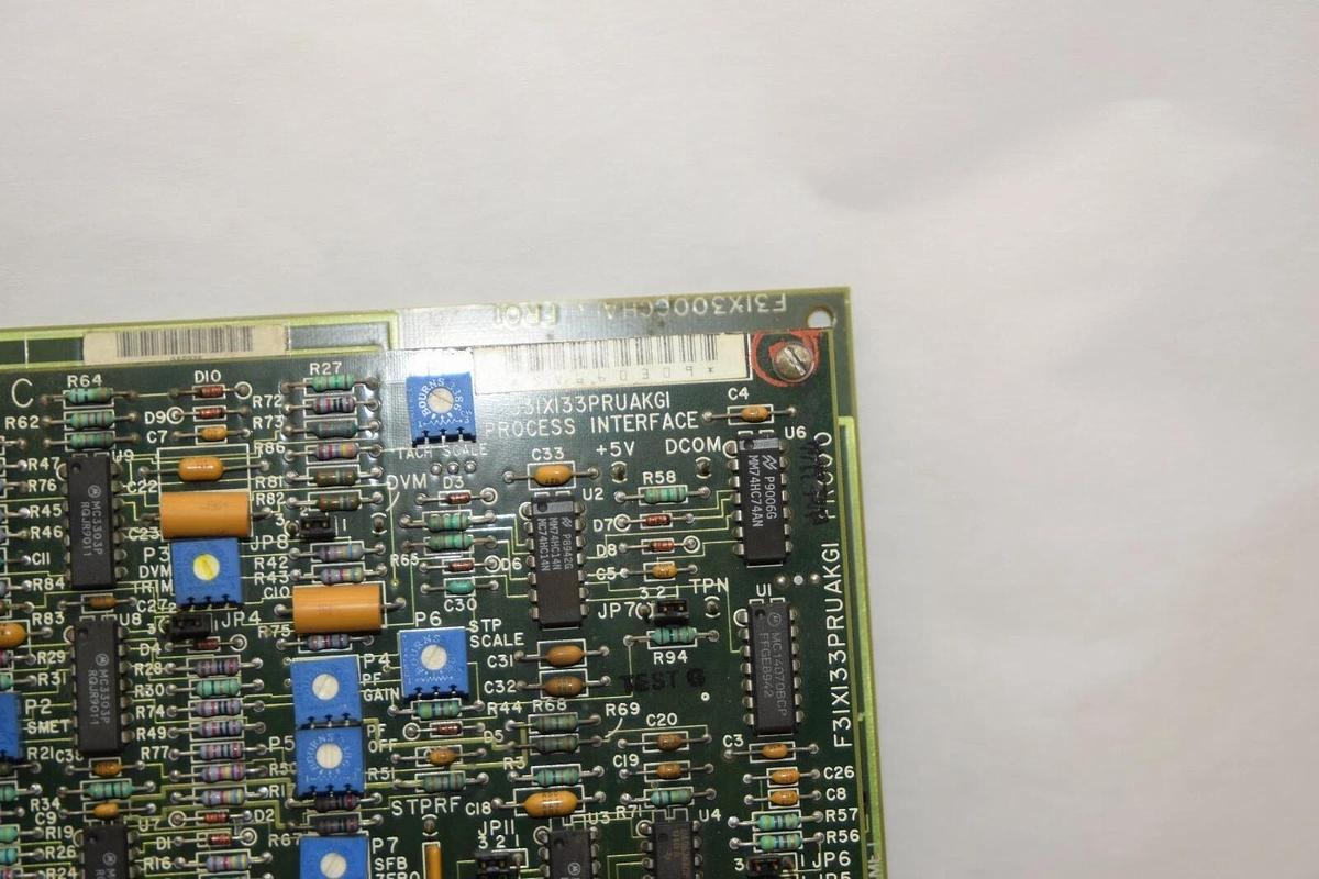 Used GE GENERAL ELECTRIC F31X300CCHAFGIFR01/0 Control Card & 531X133PRUAKG1 Interface