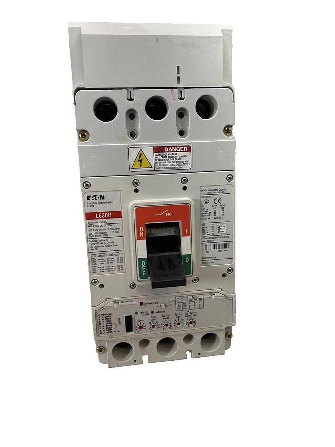 Used Eaton Cutler Hammer  LGH3630NN L630H 600A 600amp Breaker  69D4632G03
